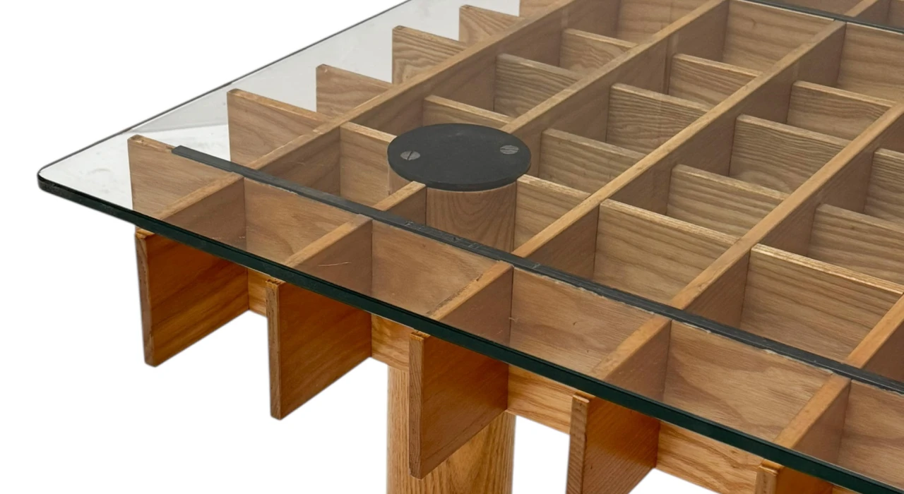 XL Kyoto Graphic Coffee Table by Gianfranco Frattini for Ghianda / Knoll, 1974